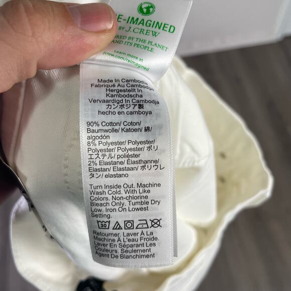 J Crew High Rise Flare Crop Signature Flex Denim Jeans US Women's 29 New - Picture 5 of 6